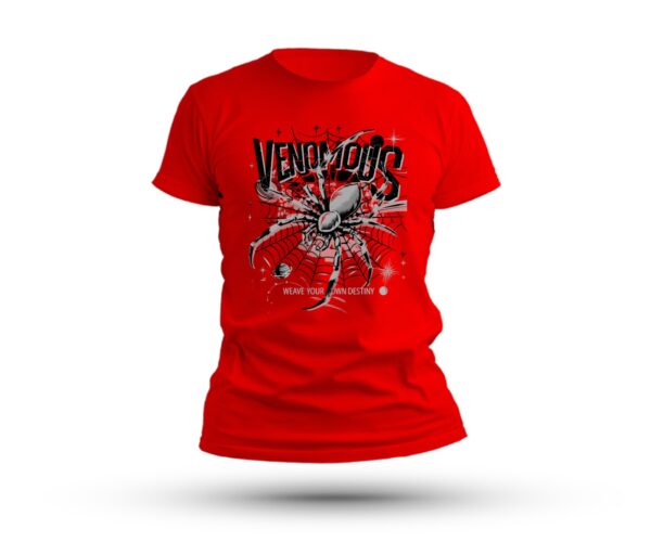 Venomous Men's Round Neck T-Shirt - Image 4