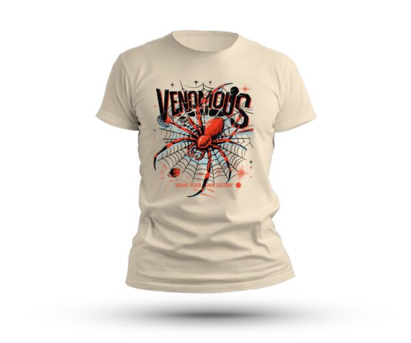 Venomous Men's Round Neck T-Shirt - Image 3