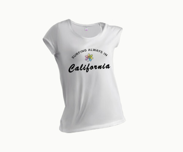 California Women's Round Neck T-Shirt - Image 2