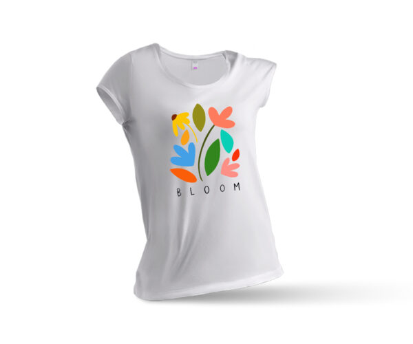 Leaf Womens Round Neck T-Shirt - Image 3