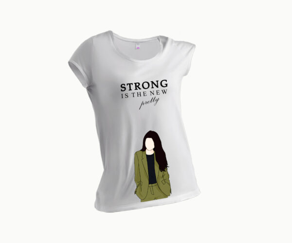 Strong Women Round Neck T-Shirt - Image 3