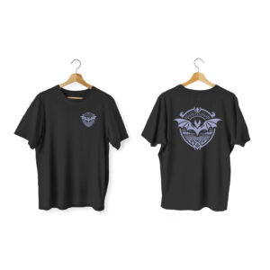 Violet Bat Men's Oversized T-Shirt