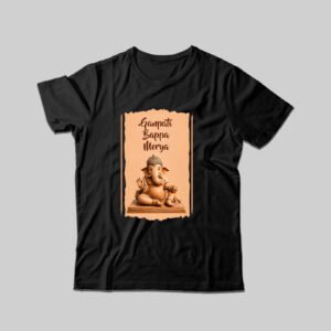 Ganpati Bappa Morya Kids Premium Printed T-Shirt